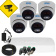 Комплект Full Color 5Мп HD видеонаблюдения для улицы или помещения с детекцией и удаленным доступом KIT MHD-FC-5MP-4OUT