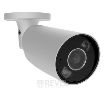 8Мп уличное IP PoE видеонаблюдение со звуком и возможностями искусственного интеллекта Ajax BulletCam-8MpHL-Kit white