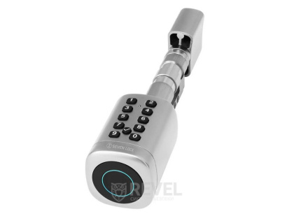 Умный Bluetooth дверной биометрический замок (цилиндр) SEVEN LOCK SL-7773BF silver (40-106 мм)