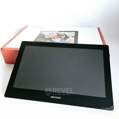 Комплект 10" IP WiFi домофона и антивандальной панели вызова Hikvision DS-KH85-VP-KIT (мобильное приложение и удаленный доступ)