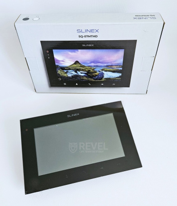 Комплект видеодомофона с дополнительной камерой и записью по движению Slinex SQ-07MTHD-Cam-Kit Black