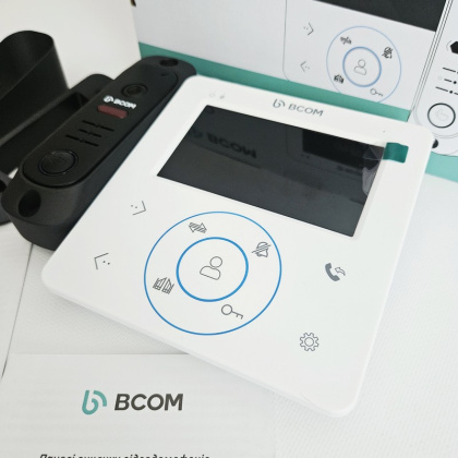 Домофон с электромеханическим замком для частного дома BCOM BD-480M Home Kit White Домофон с электромеханическим замком для частного дома BCOM BD-480M Home Kit White