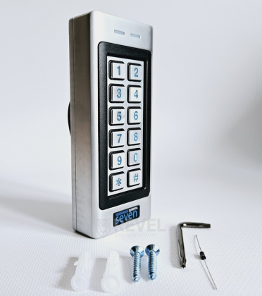 Комплект FullHD домофона и контроля доступа с электромеханическим замком Seven DF Key Lock (white / black)