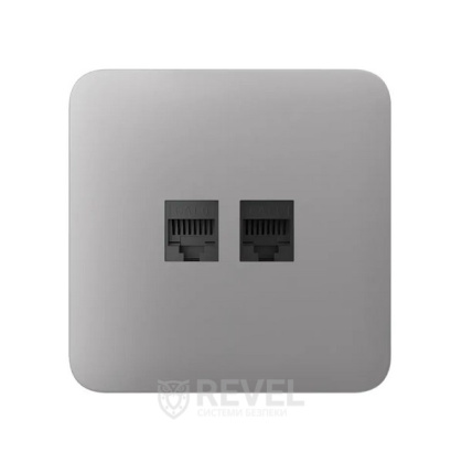Передняя панель для встроенной розетки Ajax SoloCover (LAN)