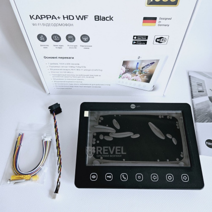 Wi-Fi домофон для частного дома с электромеханическим замком NeoLight Smart Home Black (Kappa + HD WF с записью и дозвоном на телефон)