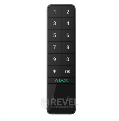 Беспроводная клавиатура Ajax KeyPad Outdoor Jeweller Black