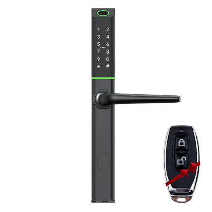 Умный дверной биометрический замок SEVEN LOCK SL-7763BF black