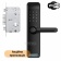 Умный дверной биометрический замок SEVEN LOCK SL-7767BFW black (со встроенным Wi-Fi, врезная часть 7068)