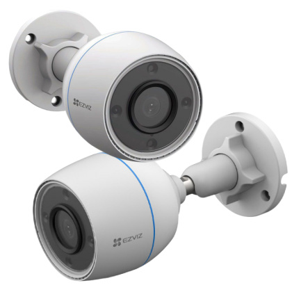 2Мп Smart Home Wi-Fi уличное видеонаблюдение на 2 камеры с ИК подсветкой и микрофоном Ezviz CS-H3C-2MP-KIT