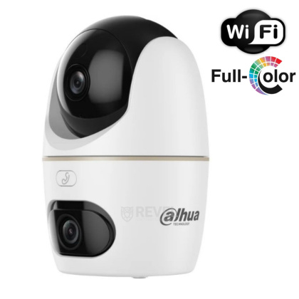 5Мп + 5Мп поворотная Wi-Fi IP видеокамера со звуком, детекцией и автоматическим отслеживанием Dahua DH-H5D-5F
