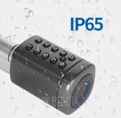 Умный Bluetooth дверной биометрический замок (цилиндр) SEVEN LOCK SL-7773BF black (40-106 мм)