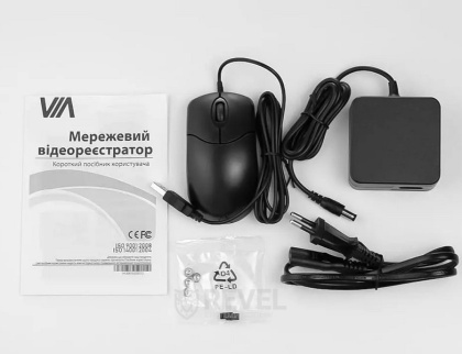 Комплект 2Мп IP видеонаблюдения на 4 камеры IP67 со звуком VIA SECURITY VS-B12A-2MP-4MIC