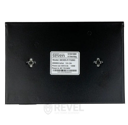 Неуправляемый 8-портовый PoE коммутатор SEVEN P-7328G