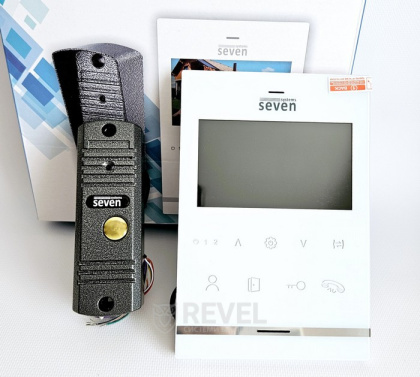 Комплект домофона с электромеханическим замком из нержавеющей стали Seven Kit DF-Lock (white)