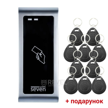 Автономный контролер со считывателем SEVEN CR-7463m (EM-Marin + MIFARE)