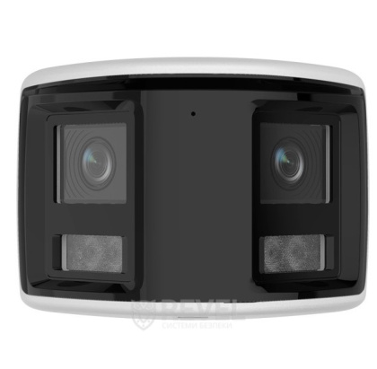 6Мп IP уличная видеокамера с обзором 180°, встроенным микрофоном и динамиком Hikvision DS-2CD1T63G2P-LIUF/SL (2.8мм)