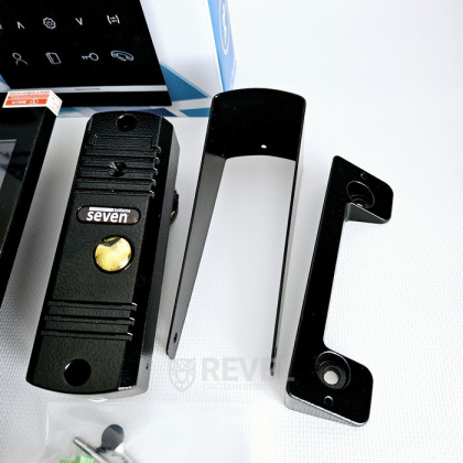 Комплект домофона с электромеханическим замком из нержавеющей стали Seven Kit DF-Lock (black)
