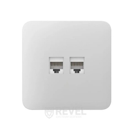 Передняя панель для встроенной розетки Ajax SoloCover (LAN)