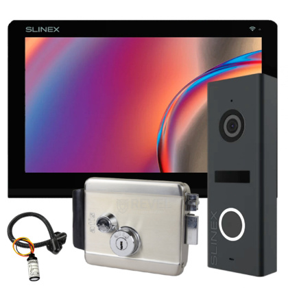 Wi-Fi видеодомофон с замком для частного дома Slinex Nexo 7 Cloud Home Kit Black (мобильное приложение, запись видео)