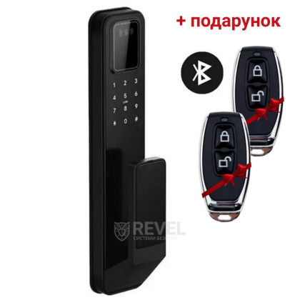 Умный дверной биометрический замок SEVEN LOCK SL-7775BF black