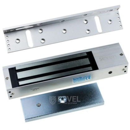 Замок электромагнитный 350 кг SEVEN ML-7724 + уголок SEVEN LB-7725