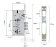 Умный дверной биометрический замок SEVEN LOCK SL-7768BF silver (врезная часть (252) 6085)