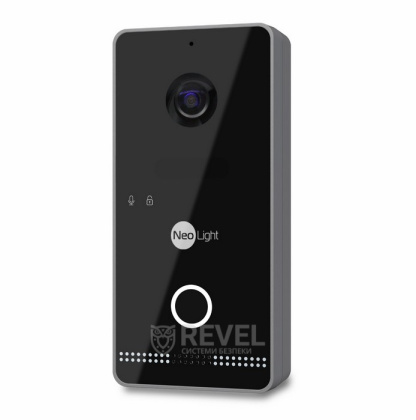 Беспроводной комплект видеодомофона NeoLight Alpha Hybrid IPW Kit Black (панель Optima IPW) — дозвон на телефон и запись видео