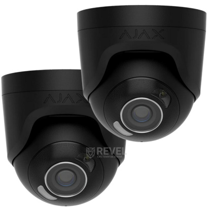 5Мп IP видеонаблюдение со звуком, детекцией и управлением с телефона Ajax TurretCam-5MpHL-Kit black