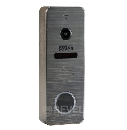 Домофон для частного дома с электромеханическим замком SEVEN DP-7570 FHD Lock Kit Grey