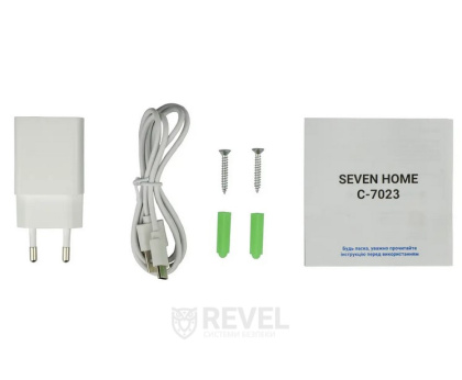 2Мп IP Wi-Fi умная мини камера видеонаблюдения (видеоняня) SEVEN HOME С-7023 (работает с Tuya Smart)