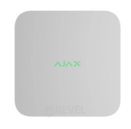 8-канальный сетевой видеорегистратор Ajax NVR DC (8-ch) white с питанием от низковольтного источника