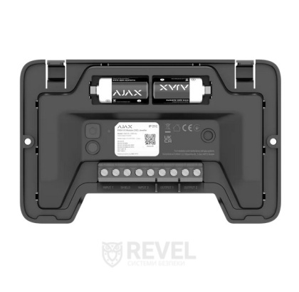 Беспроводной адресный модуль для пожарной сигнализации Ajax EN54 I/O Module (2X2) Jeweller Black