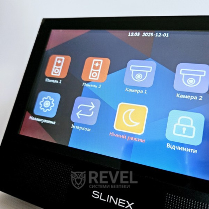 Wi-Fi видеодомофон с замком Slinex Sonik AI Home Kit black — интеллектуальная AI-детекция движения и переадресация вызова