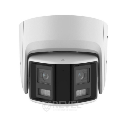 4Мп IP AcuSense видеокамера с обзором 180°, встроенным микрофоном и динамиком Hikvision DS-2CD2346G2P-ISU/SL(C)