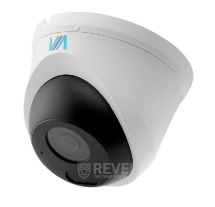 Комплект 4Мп IP PoE видеонаблюдения на 4 купольные камеры IP66 со звуком VIA SECURITY VS-D24AS-4MP-4MIC