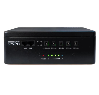 Источник бесперебойного питания SEVEN UPS-7960 black 60W LiFePO4 с регулировкой выходного напряжения