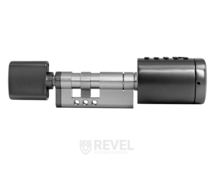 Умный Bluetooth дверной биометрический замок (цилиндр) SEVEN LOCK SL-7773BF black (40-106 мм)