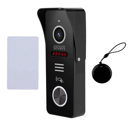7-дюймовый IPS видеодомофон на калитку частного дома с замком SEVEN DP-7570 FHD Rfid-Lock