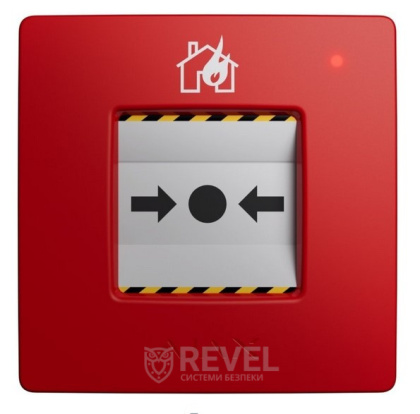 Беспроводная настенная кнопка для активации пожарной тревоги вручную Ajax Manual Call Point (Red)