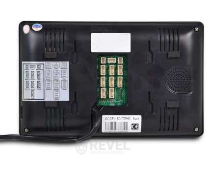 Комплект 7" сенсорного видеодомофона с детектором движения BCOM BD-770FHD Black Kit