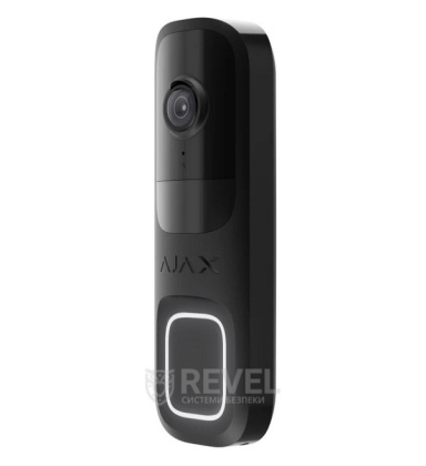 Видеозвонок Ajax DoorBell black со встроенным искусственным интеллектом, ИК-сенсором и управлением в приложении