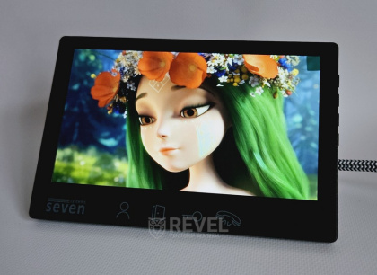 Комплект Full HD видеодомофона с детекцией и записью видео SEVEN DP–7571FHD-Neo Kit box (black)