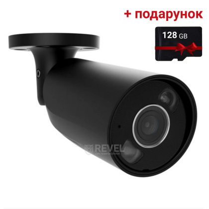 8Мп IP камера Ajax BulletCam HL black (2.8 мм) с микрофоном, возможностями ИИ, TrueWDR, PoE и гибридной подсветкой