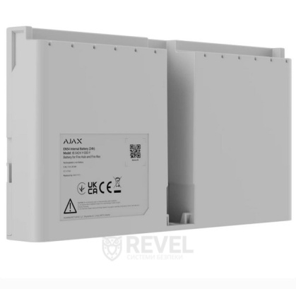 Перезарядная Li-ion батарея Ajax EN54 Internal Battery (24h) white для установки в EN54 Fire Hub / EN54 Fire ReX
