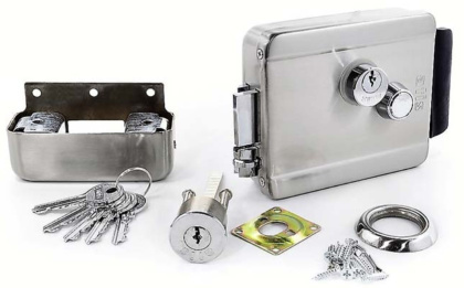 7-дюймовый IPS видеодомофон на калитку частного дома с замком SEVEN DP-7570 FHD Rfid-Lock