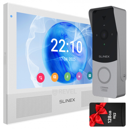 Wi-Fi видеодомофон с AI-детекцией движения и переадресацией вызова на мобильное приложение Slinex Sonik AI Kit white Wi-Fi видеодомофон с AI-детекцией движения и переадресацией вызова на мобильное приложение Slinex Sonik AI Kit white