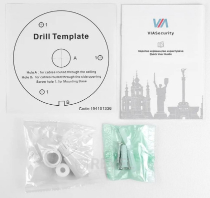 4Мп купольная IP видеокамера с гибридной подсветкой и микрофоном VIASecurity VIA-IPC-4TE-LIM (2.8 мм)