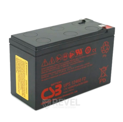 Свинцово-кислотная аккумуляторная батарея CSB UPS12460F2 9А•ч 12В