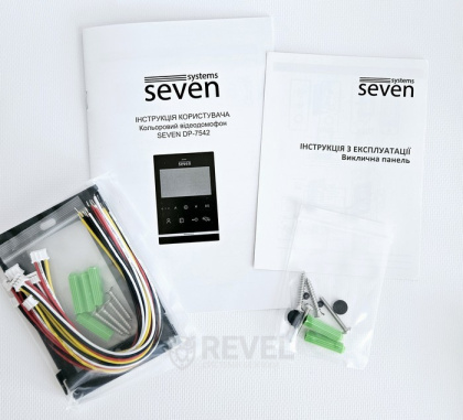 Комплект домофона с электромеханическим замком из нержавеющей стали Seven Kit DF-Lock (black)