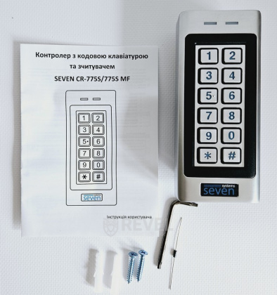 Комплект FullHD домофона и контроля доступа с электромеханическим замком Seven DF Key Lock (white / black)
